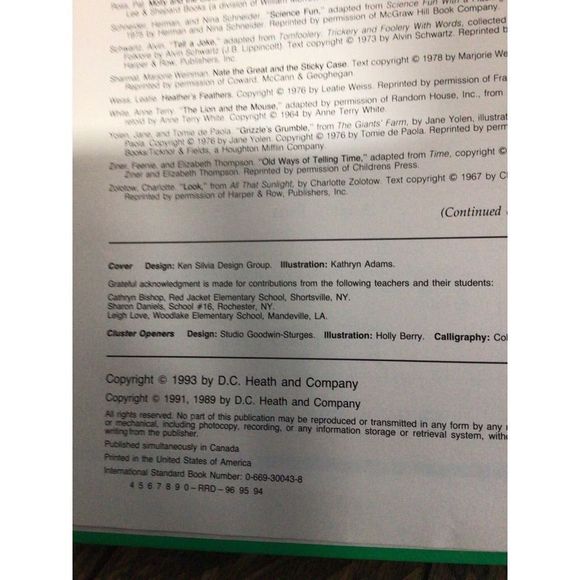 1993 School Text Book Reading Book “Cats Sleep Anywhere” Elementary Ages 6-10 - Picture 3 of 11